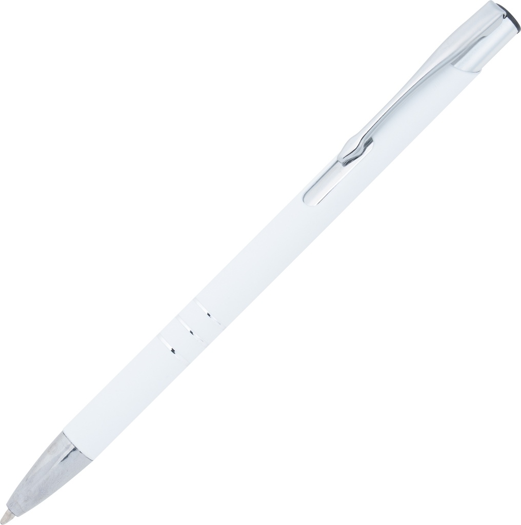 Długopis metalowy soft touch NEW JERSEY 0555 - Biały