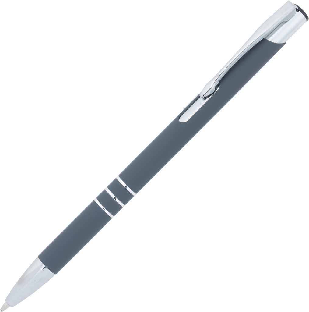 Długopis metalowy soft touch NEW JERSEY 0555 - Ciemnoszary