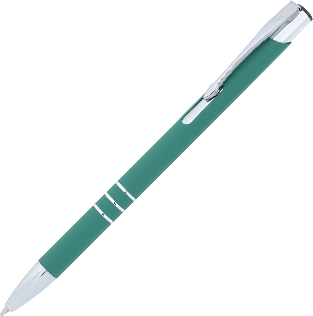 Długopis metalowy soft touch NEW JERSEY 0555 - Zielony