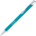 Długopis metalowy soft touch NEW JERSEY 0555 - Turkusowy