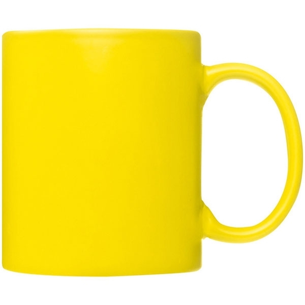 Kubek ceramiczny THESSALONIKI 300 ml 0872 - Żółty