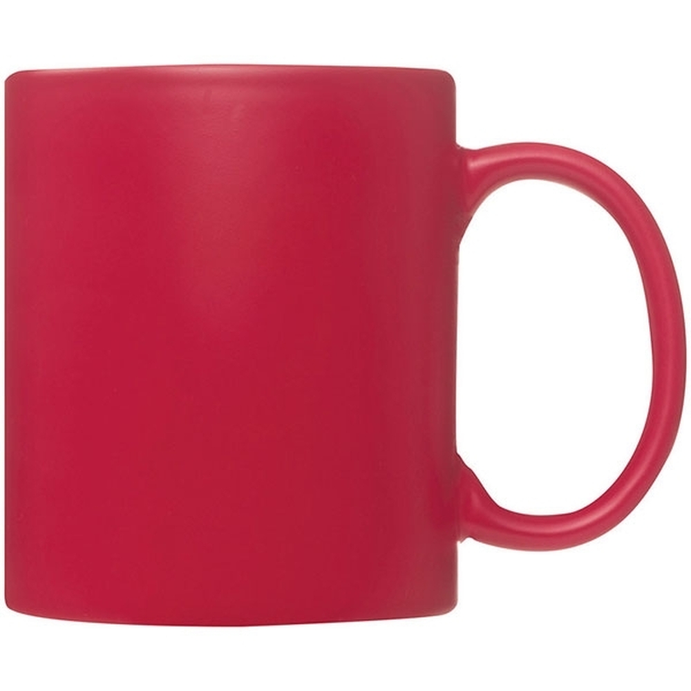 Kubek ceramiczny THESSALONIKI 300 ml 0872 - Czerwony