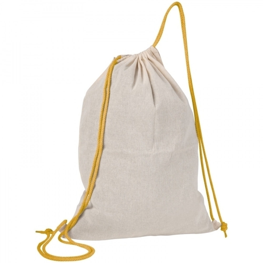 Worek sportowy bawełniany 140 g/m2 LONDONDERRY 0920 - Żółty