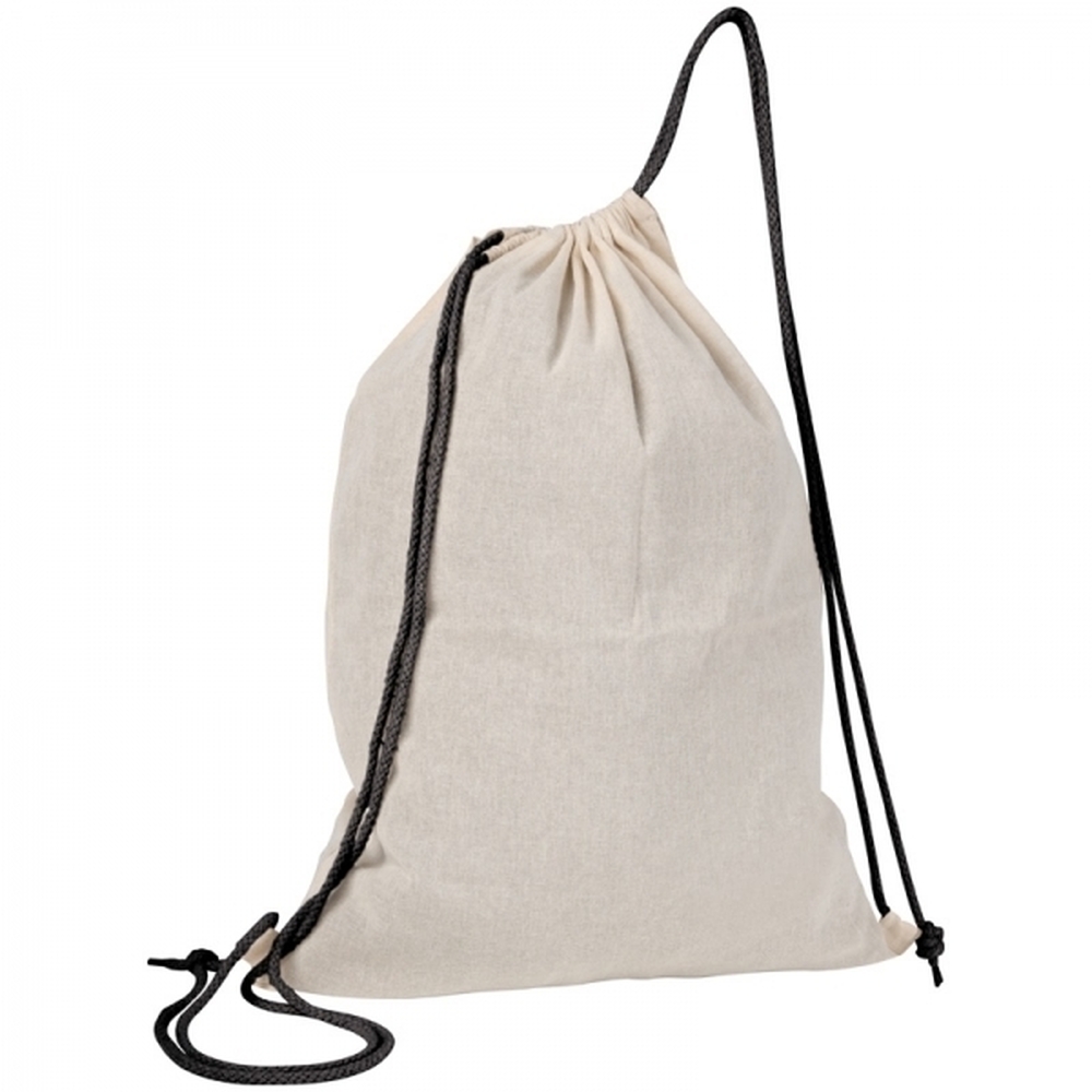 Worek sportowy bawełniany 140 g/m2 LONDONDERRY 0920 - Czarny