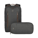 Plecak na laptopa z saszetką Wenger City Style Upgrade 16'' W606489 - Szary