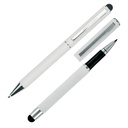 Zestaw piśmienny długopis i pióro kulkowe touch pen soft touch CLAUDIE Pierre Cardin B040120 - Biały
