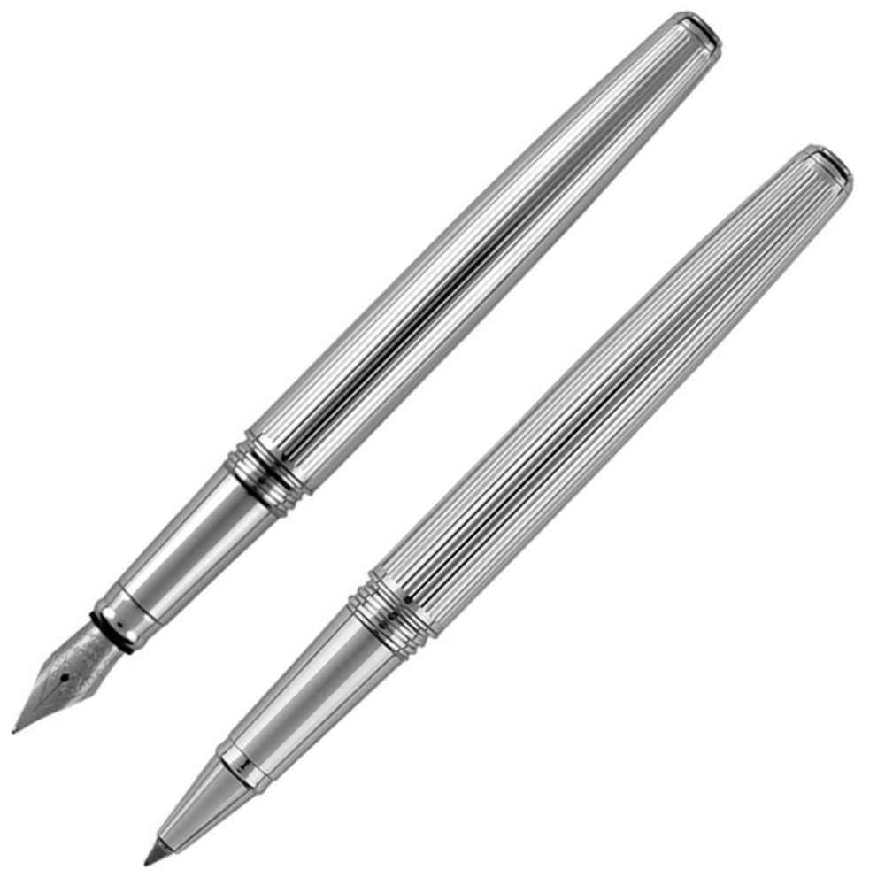 Zestaw piśmienny pióro wieczne i pióro kulkowe CHRISTOPHE Pierre Cardin B0400401IP3 - Szary