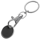 Brelok metalowy z żetonem ARRAS 0477 - Czarny