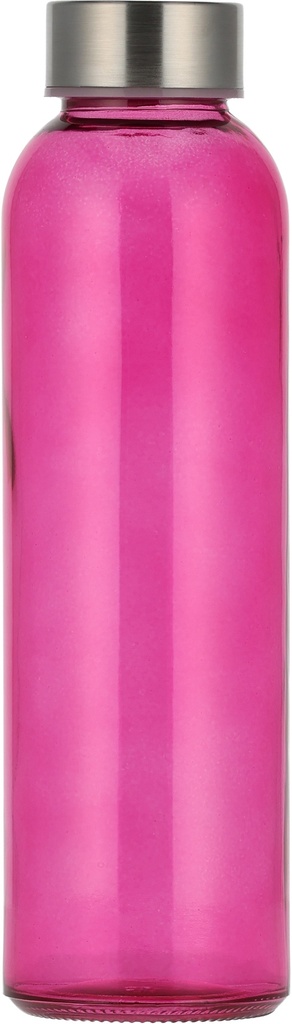 Butelka szklana INDIANAPOLIS 500 ml 1394 - Różowa