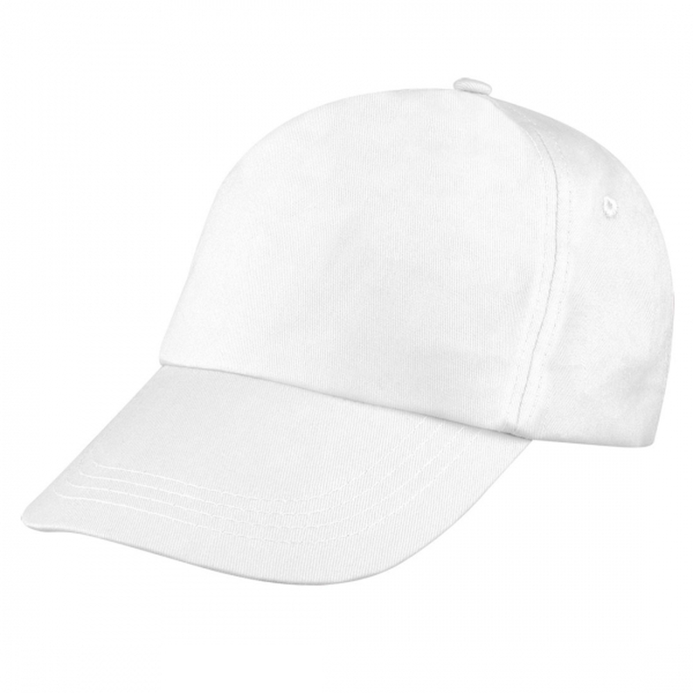 Czapka z daszkiem 5 paneli SANTA FE 2466 - Biała