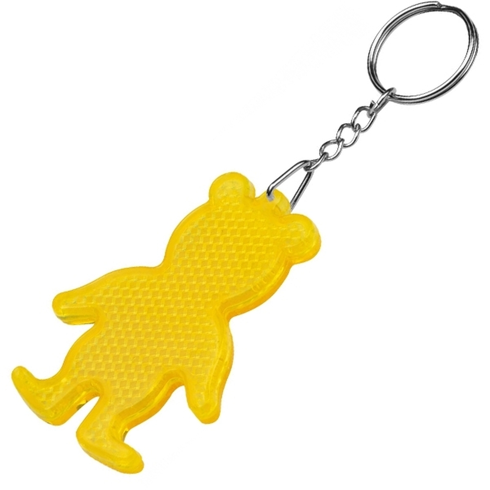 Brelok odblaskowy BEAR 2449 - Żółty