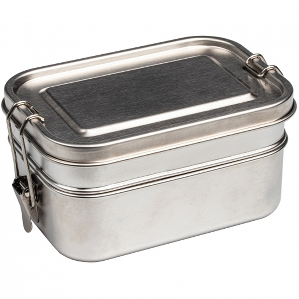 Lunch box dwupoziomowy PORTO ALEGRE 700 ml i 450 ml 2529 - Szary