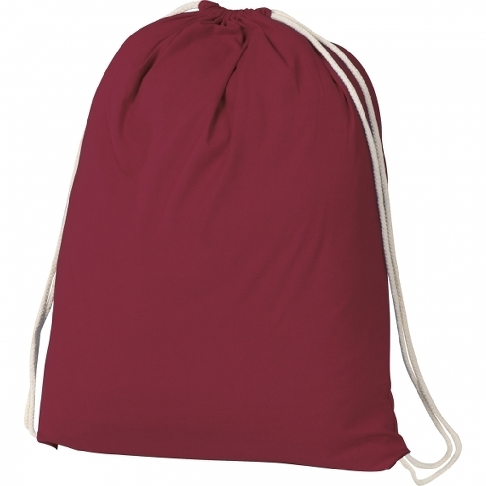 Worek bawełniany 140 g/m2 BUDAPEST 0024 - Bordowy