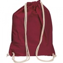 Worek sportowy bawełniany 140 g/m2 CARLSBAD 0026 - Bordowy