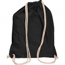 Worek sportowy bawełniany 140 g/m2 CARLSBAD 0026 - Czarny