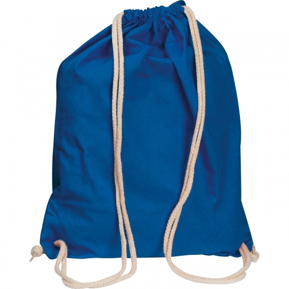 Worek sportowy bawełniany 140 g/m2 CARLSBAD 0026 - Niebieski