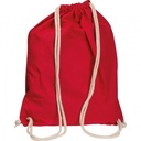 Worek sportowy bawełniany 140 g/m2 CARLSBAD 0026 - Czerwony