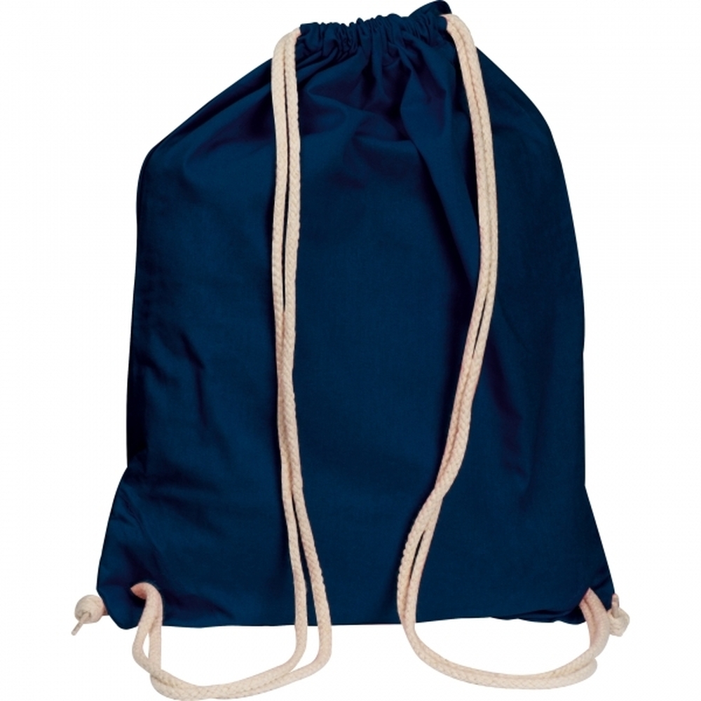 Worek sportowy bawełniany 140 g/m2 CARLSBAD 0026 - Granatowy