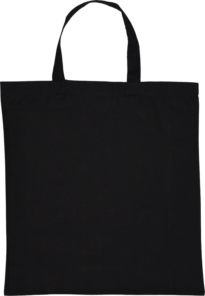 Torba bawełniana z krótkimi uszami 140 g/m2 BREGENZ 0680 - Czarna