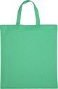 Torba bawełniana z krótkimi uszami 140 g/m2 BREGENZ 0680 - Zielona