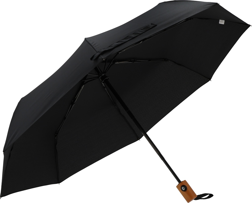 Parasol automatyczny Ø100 cm rPET IPSWICH 3223 - Czarny