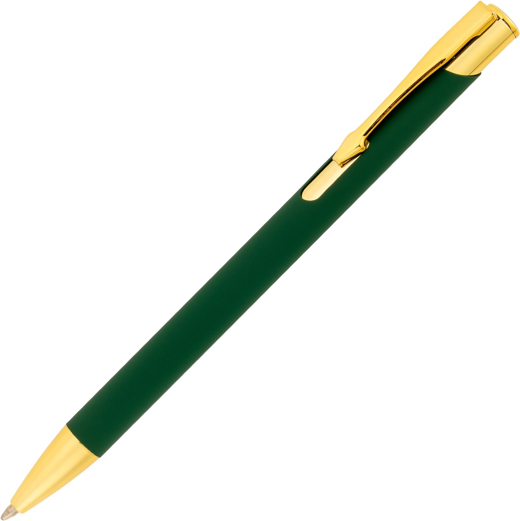 Długopis metalowy soft touch GLENDALE 3655 - Ciemnozielony
