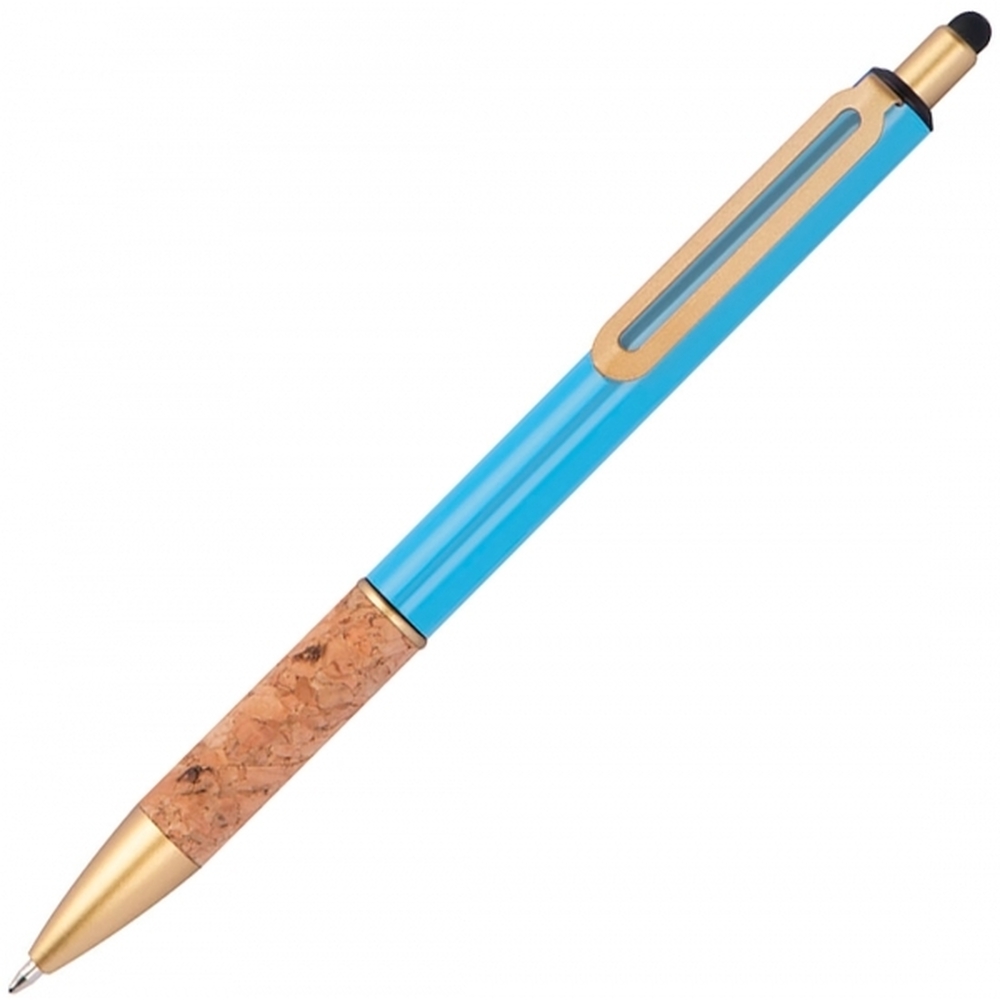 Długopis metalowy touch pen CAPRI 3690 - Jasnoniebieski
