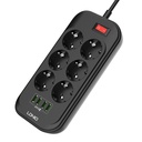 Listwa zasilająca z USB EG05893 - Czarna