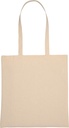 Torba z bawełny organicznej z długimi uszami 220 g/m2 HONG KONG 3219 - Beżowa