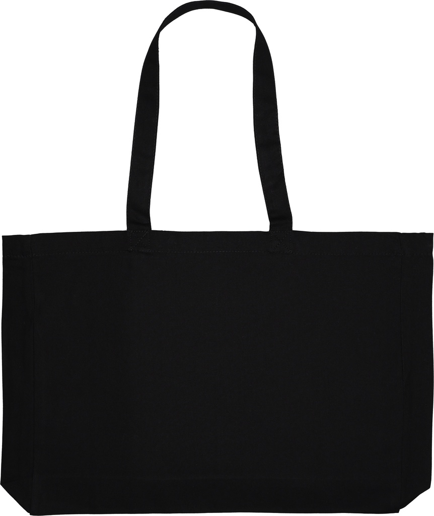 Torba z bawełny organicznej z długimi uszami 270 g/m2 BARI 3229 - Czarna