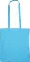 Torba z bawełny organicznej z długimi uszami 180 g/m2 BRANSLEY 3706 - Turkusowa