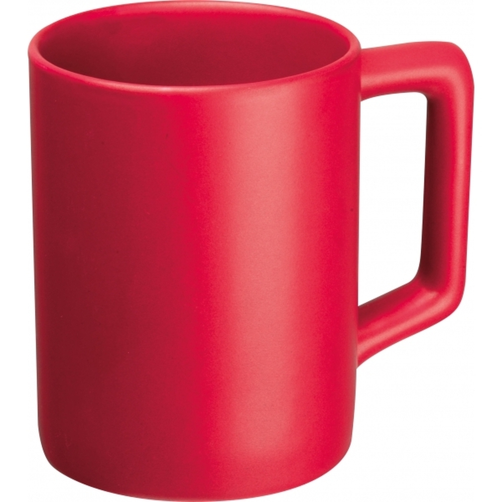 Kubek ceramiczny BRADFORD 300 ml 3728 - Czerwony
