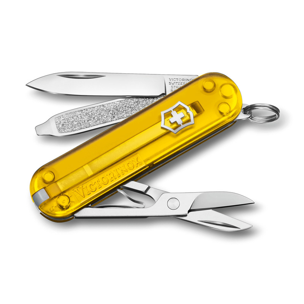 Scyzoryk Classic SD transparentny Victorinox 06223T - Żółty