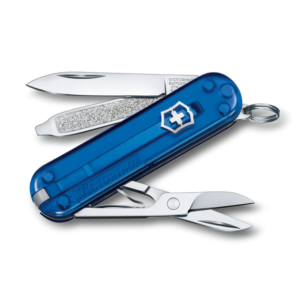 Scyzoryk Classic SD transparentny Victorinox 06223 - Niebieski