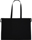Torba z bawełny organicznej z długimi uszami 180 g/m2 BEDFORD 6221 - Czarna