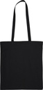 Torba z bawełny organicznej z długimi uszami 180 g/m2 BRANSLEY 3706 - Czarna