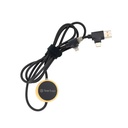 Długi kabel 4w1 z podświetlanym logo EG0598 - Beżowy