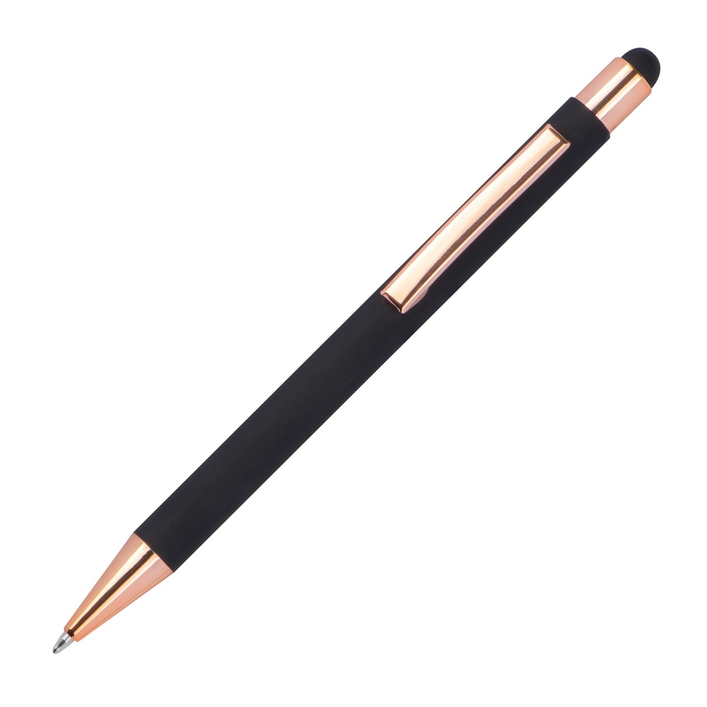 Długopis metalowy touch pen soft touch MIRAMAR 4328 - Czarny