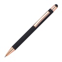 Długopis metalowy touch pen soft touch MIRAMAR 4328 - Czarny