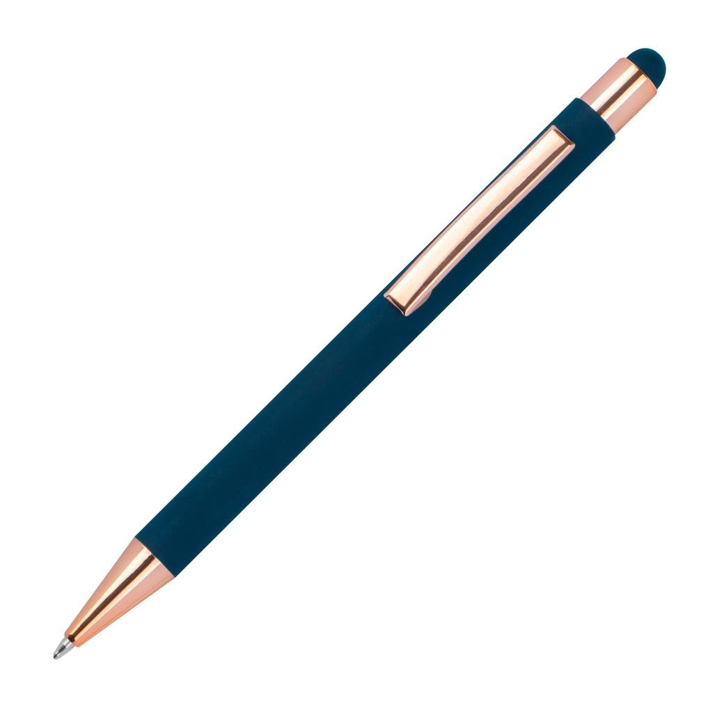 Długopis metalowy touch pen soft touch MIRAMAR 4328 - Granatowy