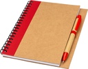 Notes A5 z czystymi stronami z papieru z recyklingu RAVENNA 4341 - Czerwony