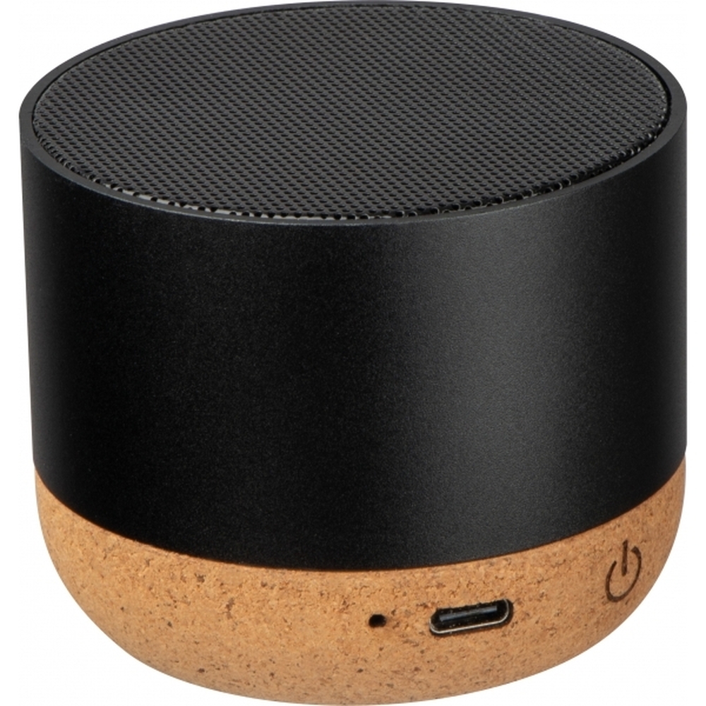 Głośnik bluetooth z aluminium z recyklingu BREST 4242 - Czarny