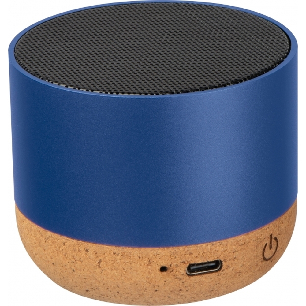 Głośnik bluetooth z aluminium z recyklingu BREST 4242 - Niebieski