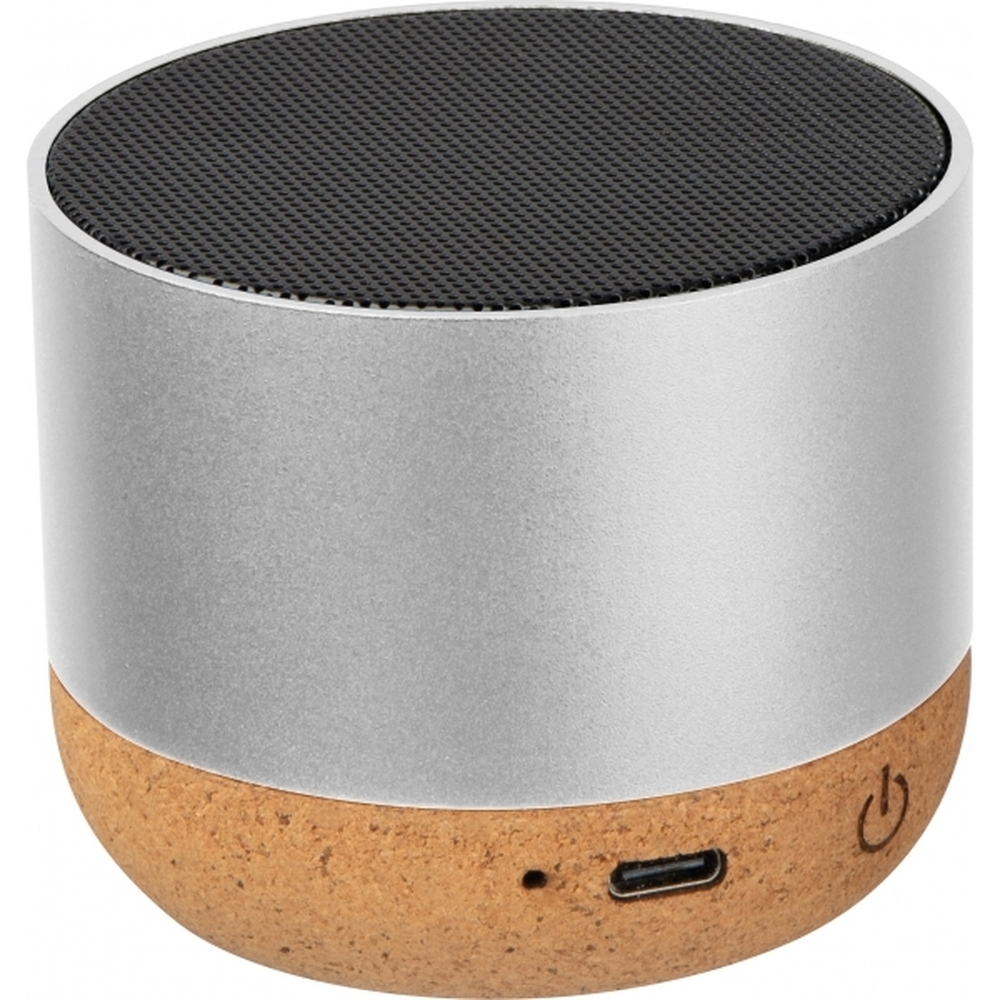 Głośnik bluetooth z aluminium z recyklingu BREST 4242 - Szary