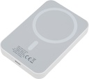 Power bank 5000 mAh z ładowarką indukcyjną WELS 4366 - Biały