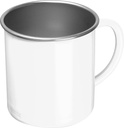 Kubek stalowy TREZZO 350 ml 4380 - Biały
