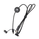 Kabel 4w1 z podświetlanym logo, LH-ZM02 EG0610 - Czarny