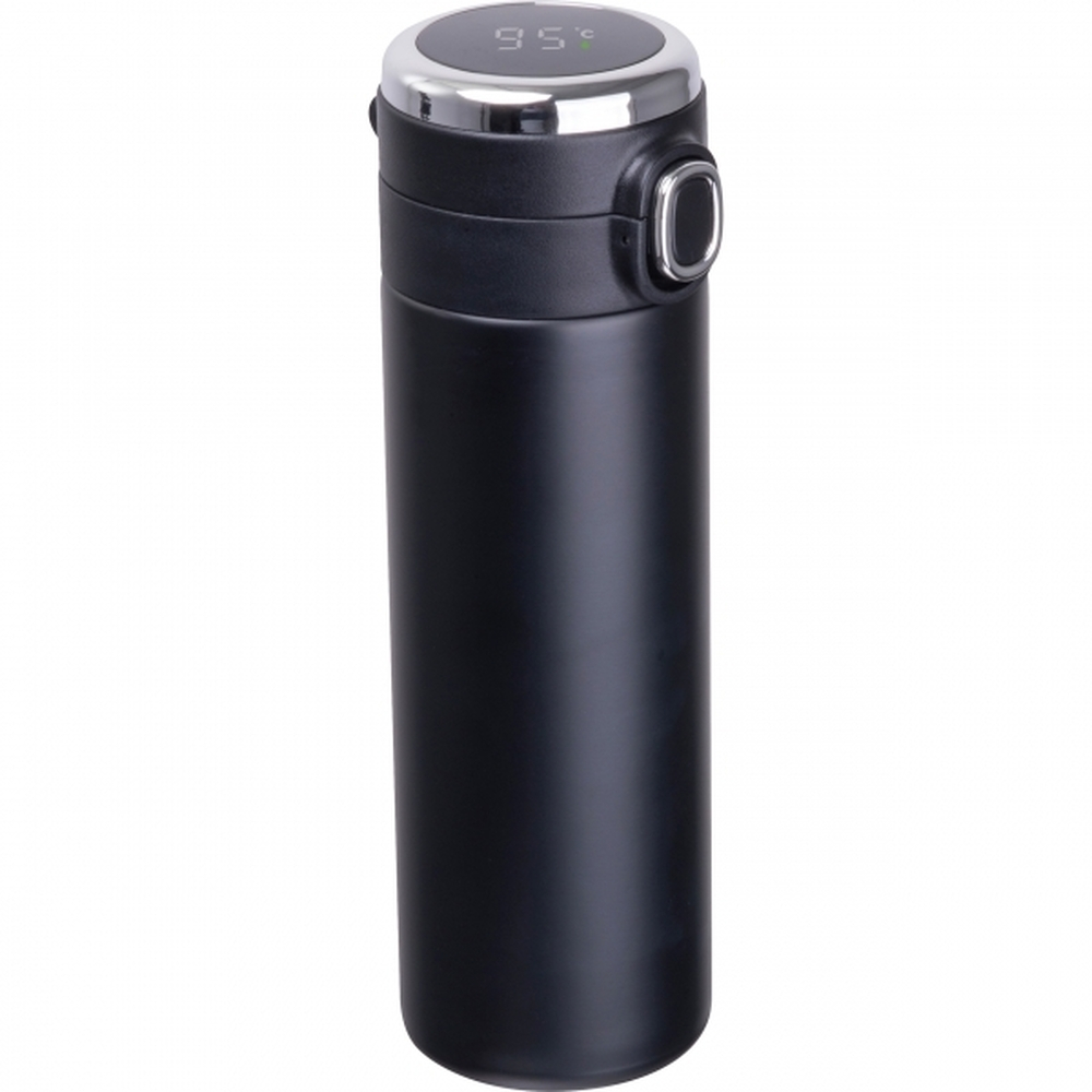 Butelka termiczna próżniowa z wyświetlaczem 420 ml COLOGNE 5295 - Czarna