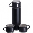 Termos z 3 kubkami ICELAND 400 ml 5387 - Czarny