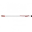 Długopis aluminiowy z recyklingu żelowy touch pen BELO HORIZONTE 5281 - Biały